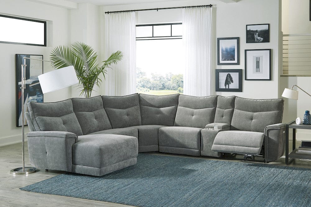 Homelegance  - Tesoro 6-Piece Modular Reclining Sectional W/ Left Chaise in Dark gray - 9509DGx65LRR  view 6