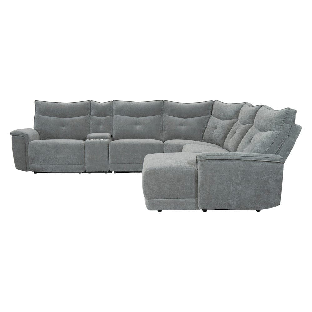 Homelegance  - Tesoro 6-Piece Modular Reclining Sectional W/ Right Chaise in Dark gray - 9509DGx6LR5R  view 6
