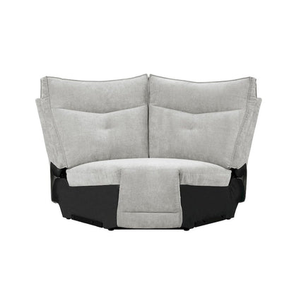 Homelegance  - Tesoro 6-Piece Modular Reclining Sectional W/ Right Chaise in Mist gray - 9509MGYx6LR5R  view 6