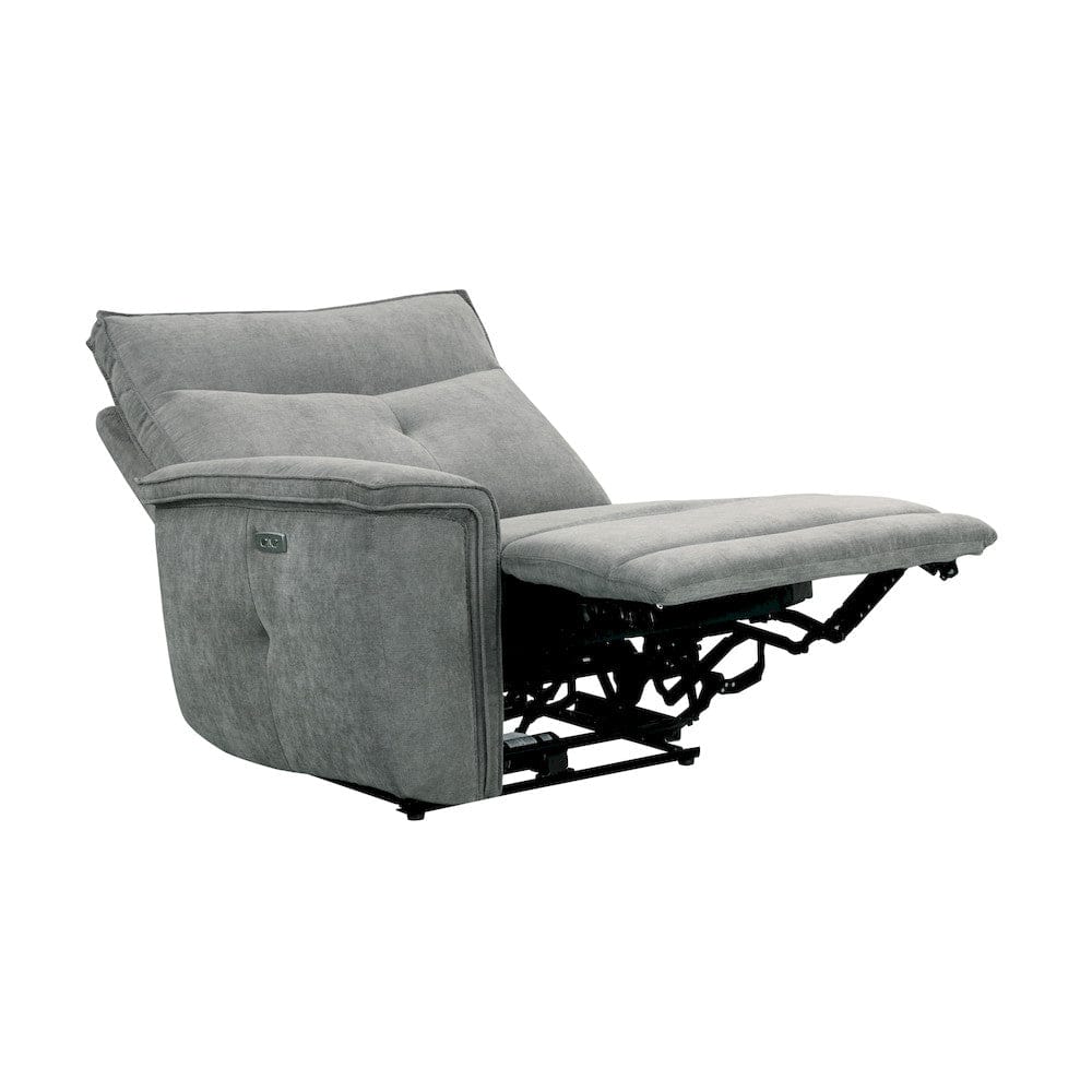Homelegance  - Tesoro Power Double Reclining Love Seat W/ Center Console, Power Headrests and USB Ports in Dark gray - 9509DG-2CNPWHx  view 6