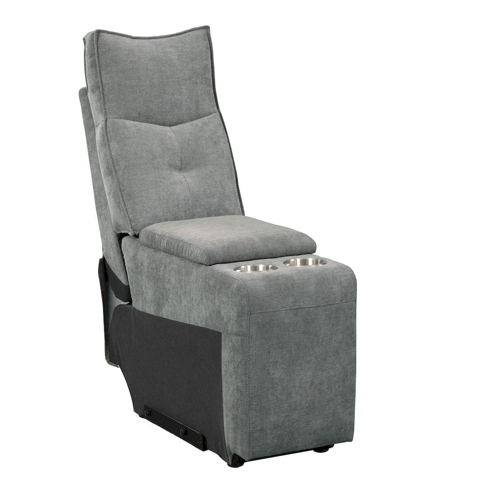 Homelegance  - Tesoro Power Double Reclining Love Seat W/ Center Console, Power Headrests and USB Ports in Dark gray - 9509DG-2CNPWHx  view 8