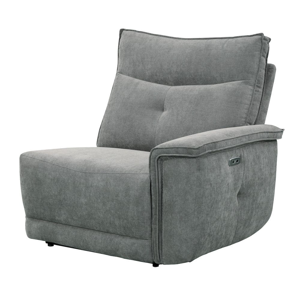 Homelegance  - Tesoro Power Double Reclining Love Seat W/ Center Console, Power Headrests and USB Ports in Dark gray - 9509DG-2CNPWHx  view 10