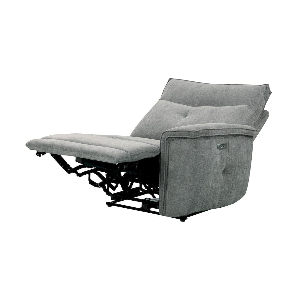 Homelegance  - Tesoro Power Double Reclining Love Seat W/ Center Console, Power Headrests and USB Ports in Dark gray - 9509DG-2CNPWHx  view 11