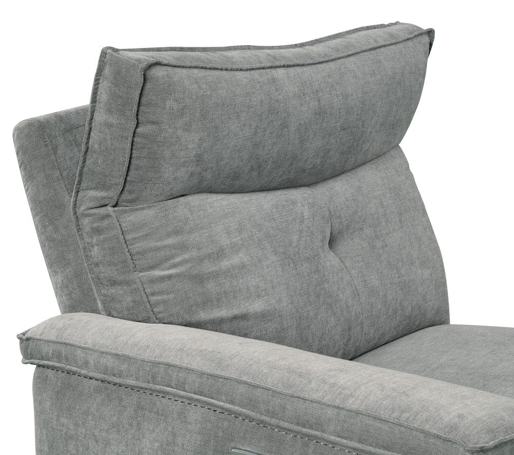 Homelegance  - Tesoro Power Double Reclining Sofa W/ Power Headrests and USB Ports in Dark gray - 9509DG-3PWHx  view 4