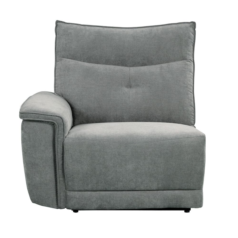 Homelegance  - Tesoro Power Double Reclining Sofa W/ Power Headrests and USB Ports in Dark gray - 9509DG-3PWHx  view 9