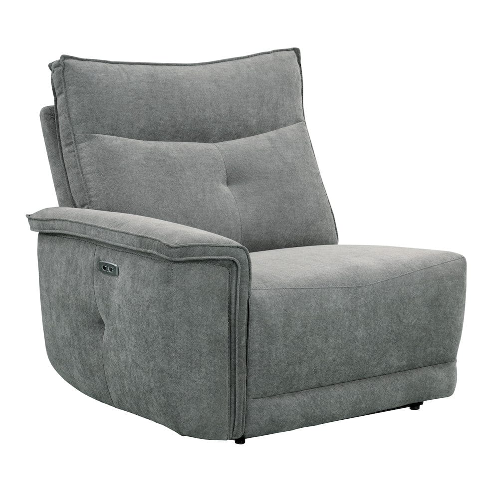 Homelegance  - Tesoro Power Double Reclining Sofa W/ Power Headrests and USB Ports in Dark gray - 9509DG-3PWHx  view 10