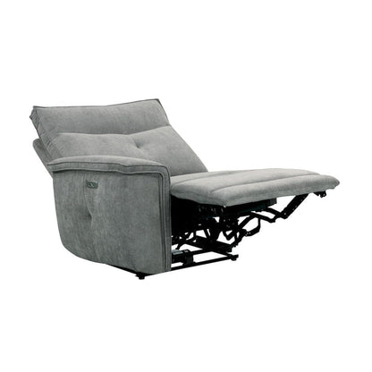 Homelegance  - Tesoro Power Double Reclining Sofa W/ Power Headrests and USB Ports in Dark gray - 9509DG-3PWHx  view 11