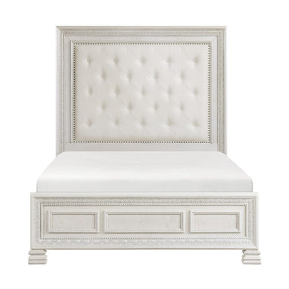 Homelegance  - Theodora California King Bed in Pearl white - 1596K-1CKx  view 4