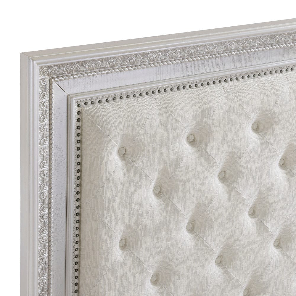 Homelegance  - Theodora Queen Bed in Pearl white - 1596-1x  view 3