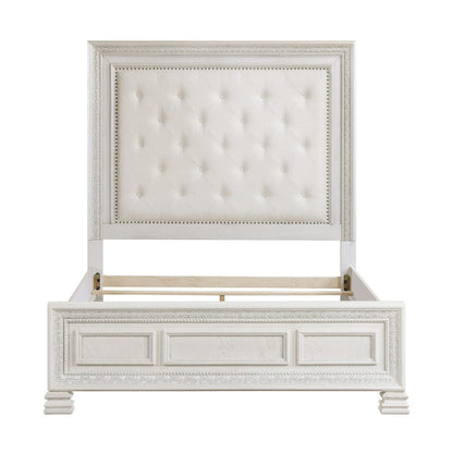 Homelegance  - Theodora Queen Bed in Pearl white - 1596-1x  view 7