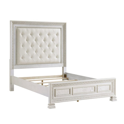 Homelegance  - Theodora Queen Bed in Pearl white - 1596-1x  view 9