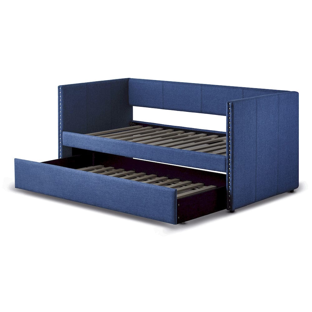 Homelegance  - Therese Daybed W/ Trundle in Blue - 4969BUx  view 3