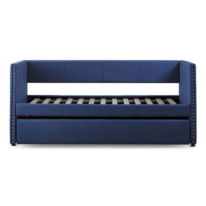 Homelegance  - Therese Daybed W/ Trundle in Blue - 4969BUx  view 4