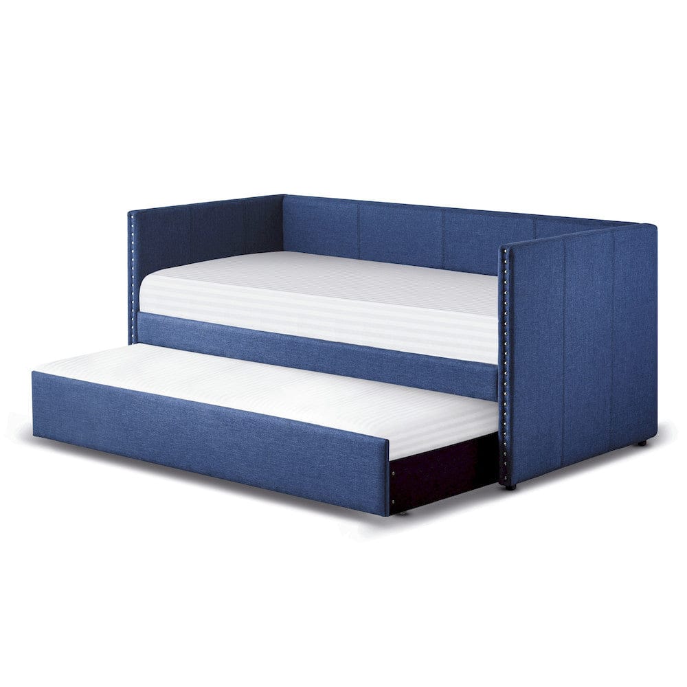 Homelegance  - Therese Daybed W/ Trundle in Blue - 4969BUx  view 7
