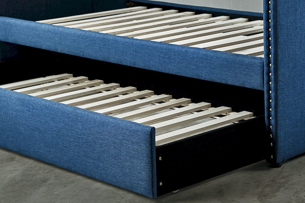Homelegance  - Therese Daybed W/ Trundle in Blue - 4969BUx  view 11
