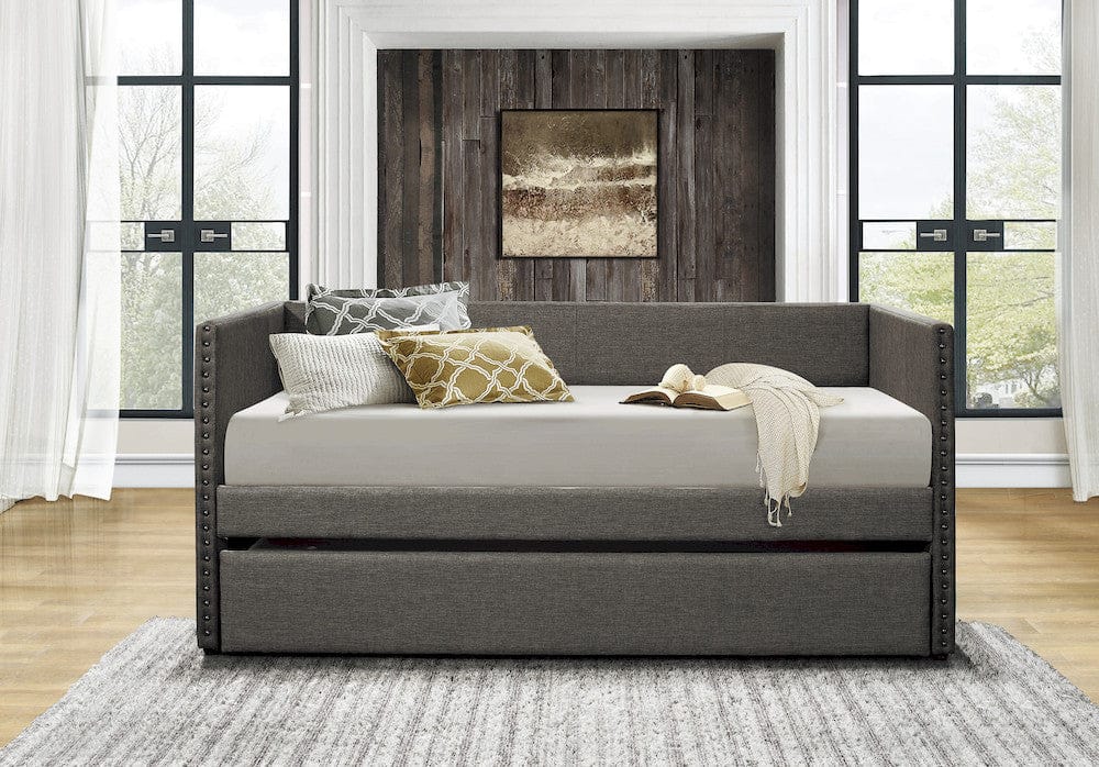 Homelegance  - Therese Daybed W/ Trundle in Gray - 4969GYx  view 4