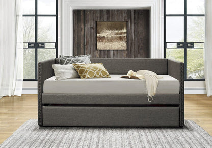 Homelegance  - Therese Daybed W/ Trundle in Gray - 4969GYx  view 4