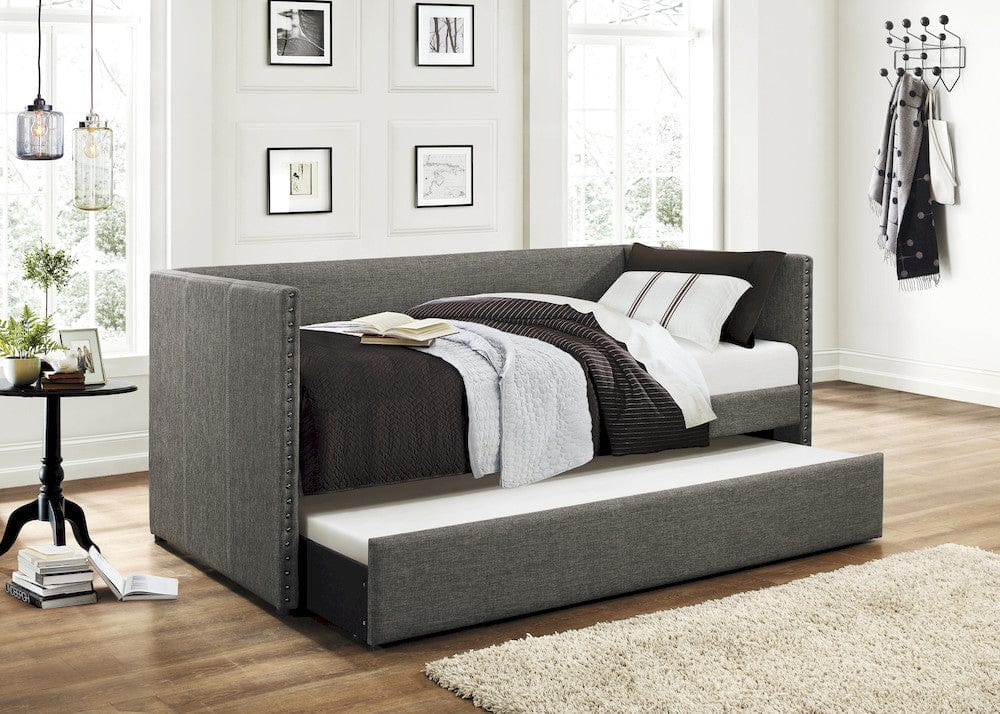 Homelegance  - Therese Daybed W/ Trundle in Gray - 4969GYx  view 5