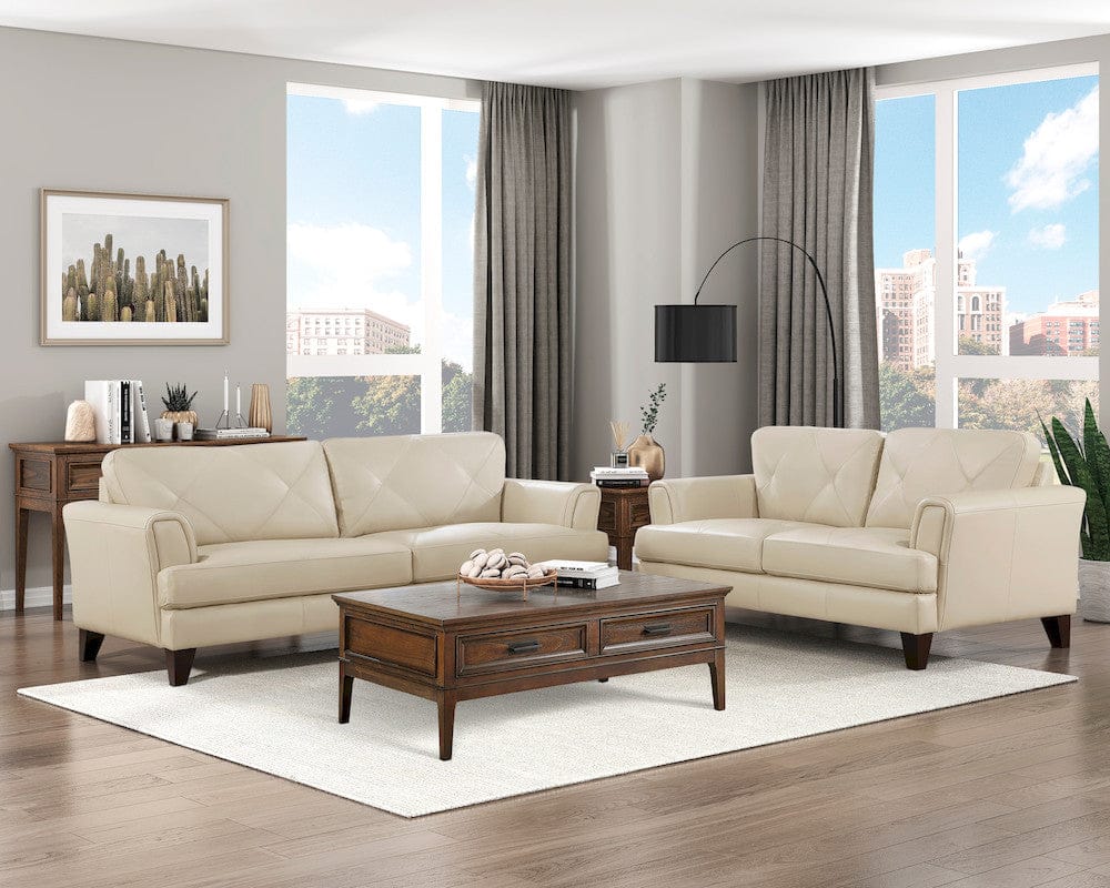 Homelegance  - Thierry Love Seat in Cream - 9279CRM-2  view 3