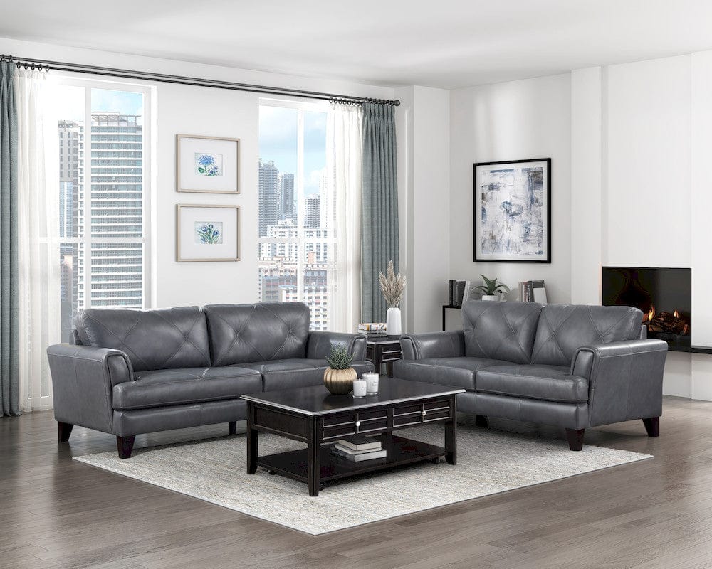 Homelegance  - Thierry Sofa in Burnish Gray - 9279BGY-3  view 4