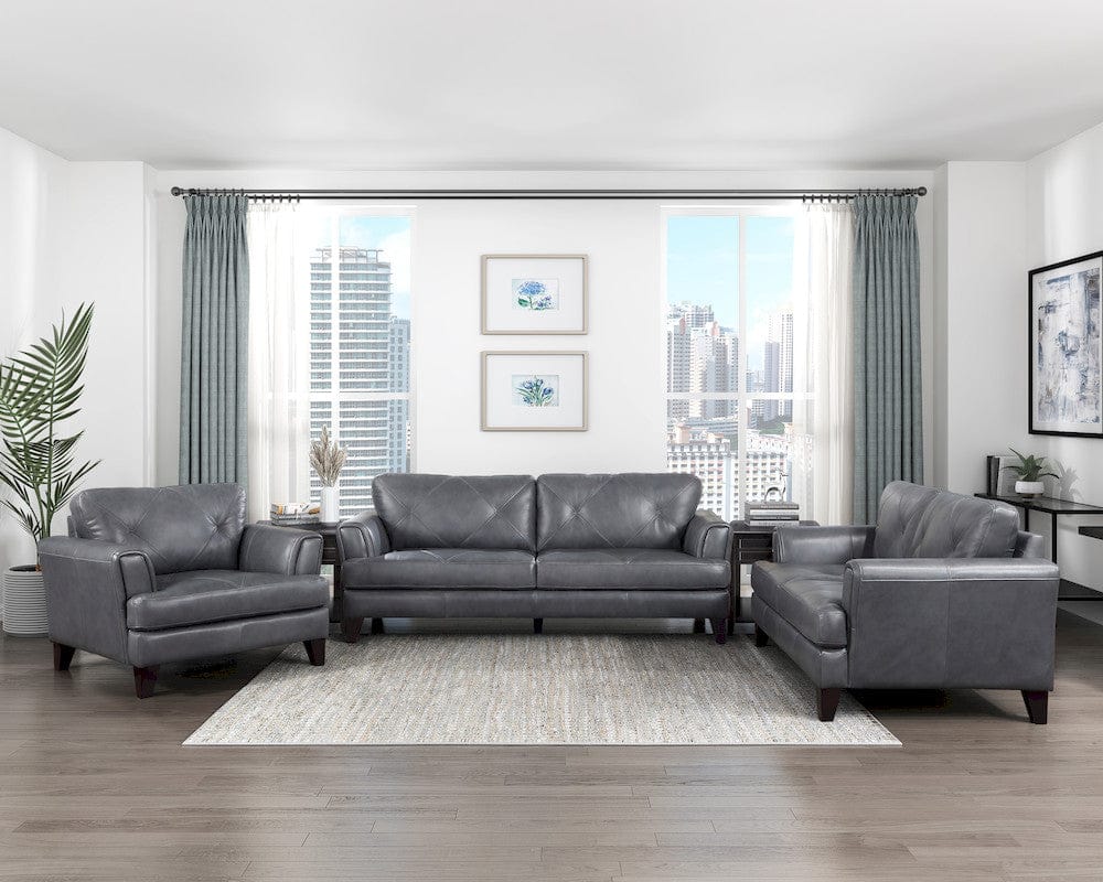 Homelegance  - Thierry Sofa in Burnish Gray - 9279BGY-3  view 5
