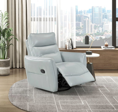 Homelegance  - Thomas Swivel Glider Reclining Chair in Aqua - 9713AQA-1SW  view 2