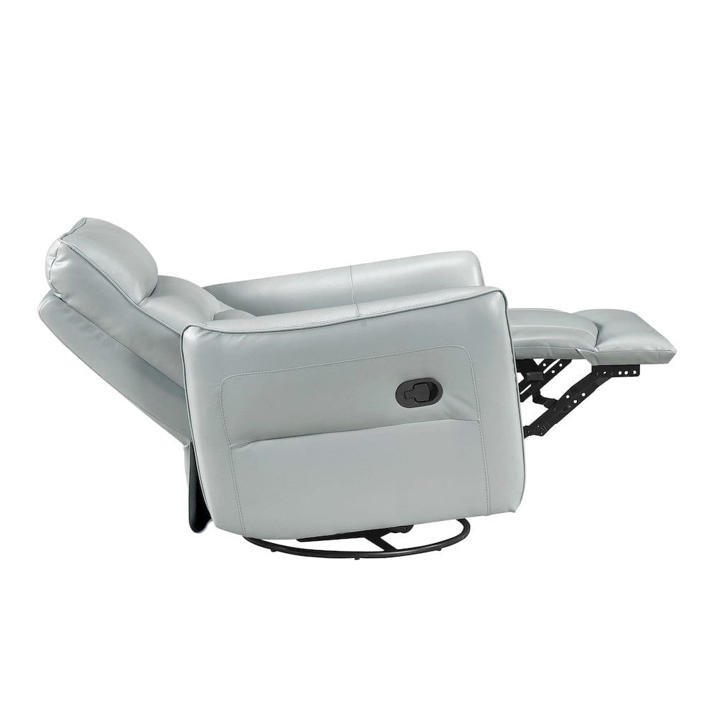 Homelegance  - Thomas Swivel Glider Reclining Chair in Aqua - 9713AQA-1SW  view 11