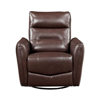 Homelegance  - Thomas Swivel Glider Reclining Chair in Brown - 9713BRW-1SW  view 1