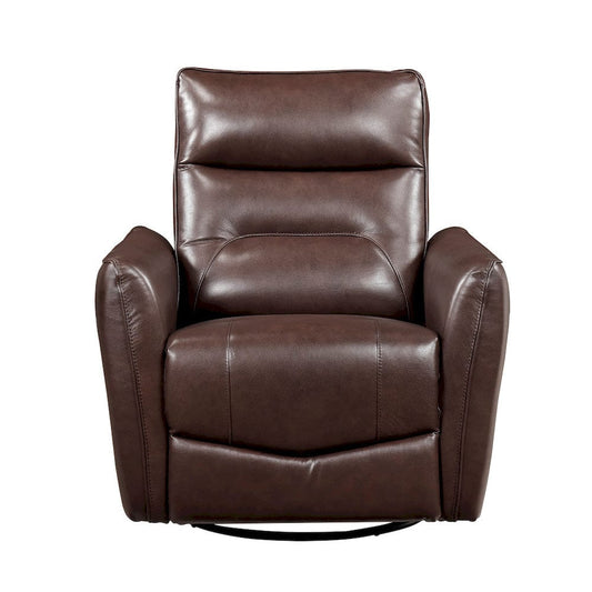 Homelegance  - Thomas Swivel Glider Reclining Chair in Brown - 9713BRW-1SW  view 1