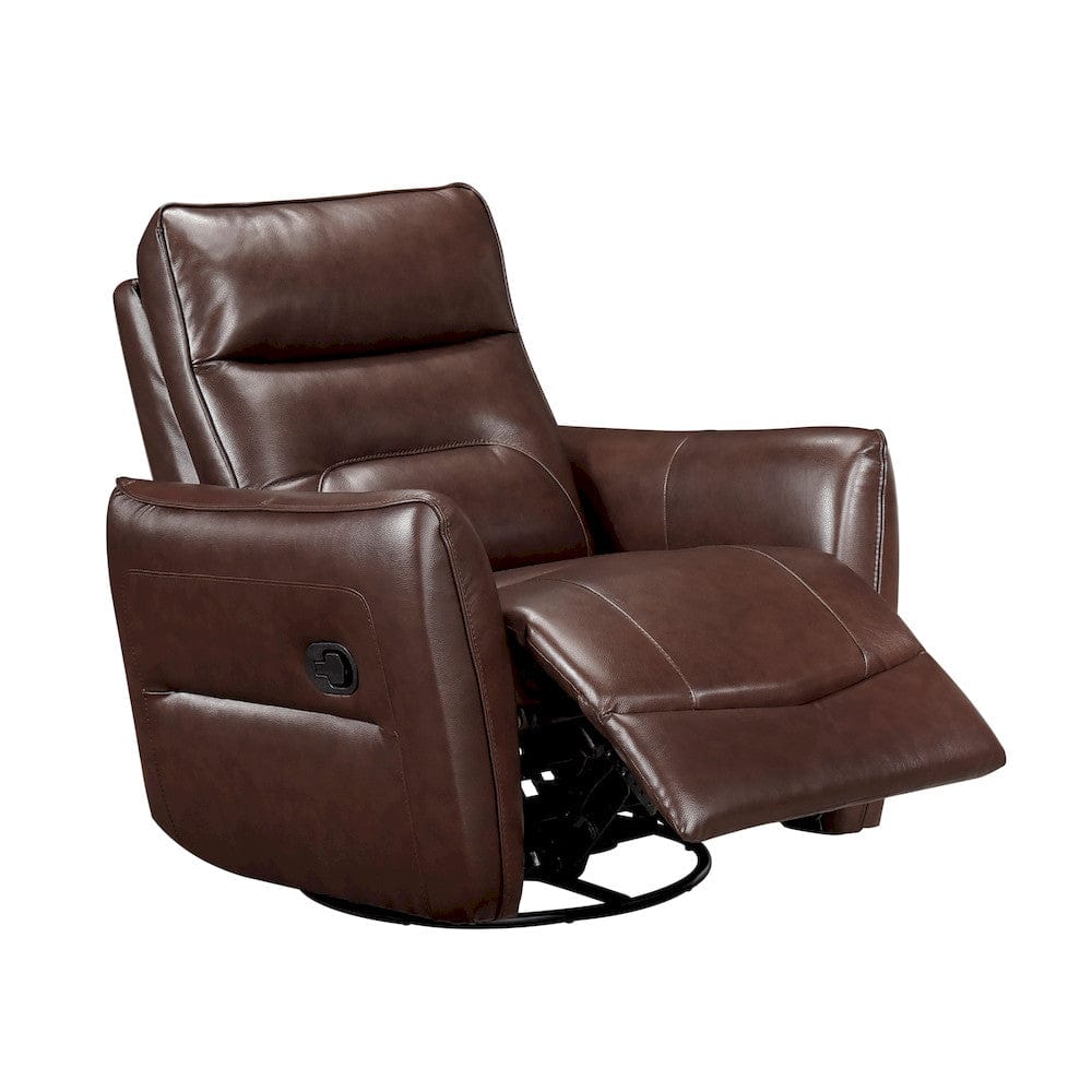 Homelegance  - Thomas Swivel Glider Reclining Chair in Brown - 9713BRW-1SW  view 5