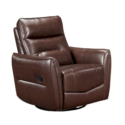 Homelegance  - Thomas Swivel Glider Reclining Chair in Brown - 9713BRW-1SW  view 6