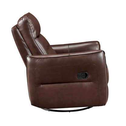 Homelegance  - Thomas Swivel Glider Reclining Chair in Brown - 9713BRW-1SW  view 7