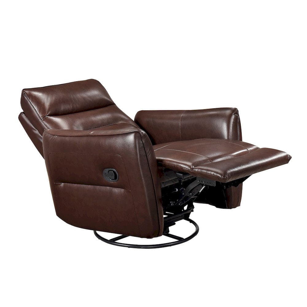 Homelegance  - Thomas Swivel Glider Reclining Chair in Brown - 9713BRW-1SW  view 8