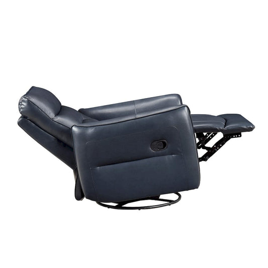 Homelegance  - Thomas Swivel Glider Reclining Chair in Dark blue - 9713DBU-1SW  view 2