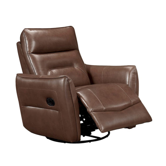 Homelegance  - Thomas Swivel Glider Reclining Chair in Toffee brown - 9713TBR-1SW  view 1