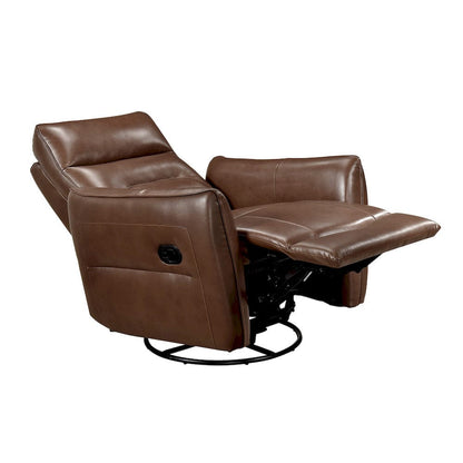 Homelegance  - Thomas Swivel Glider Reclining Chair in Toffee brown - 9713TBR-1SW  view 2