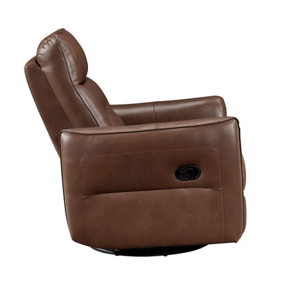 Homelegance  - Thomas Swivel Glider Reclining Chair in Toffee brown - 9713TBR-1SW  view 10