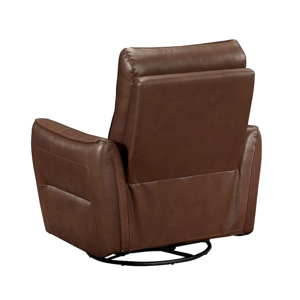 Homelegance  - Thomas Swivel Glider Reclining Chair in Toffee brown - 9713TBR-1SW  view 11