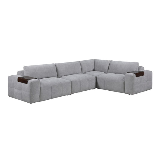 Homelegance  - Tidal 4-Piece Modular Sectional in Gray - 9155GYx41L1R  view 1