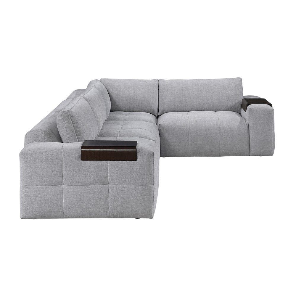 Homelegance  - Tidal 4-Piece Modular Sectional in Gray - 9155GYx41L1R  view 8