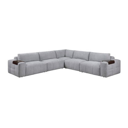 Homelegance  - Tidal 5-Piece Modular Sectional in Gray - 9155GYx51L1R  view 1