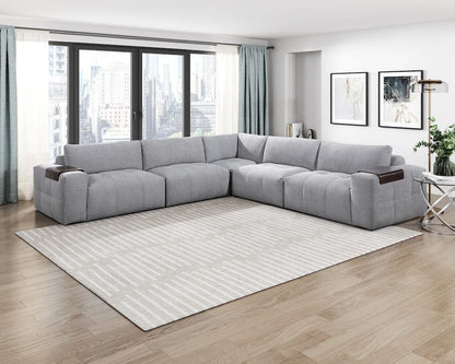 Homelegance  - Tidal 5-Piece Modular Sectional in Gray - 9155GYx51L1R  view 4