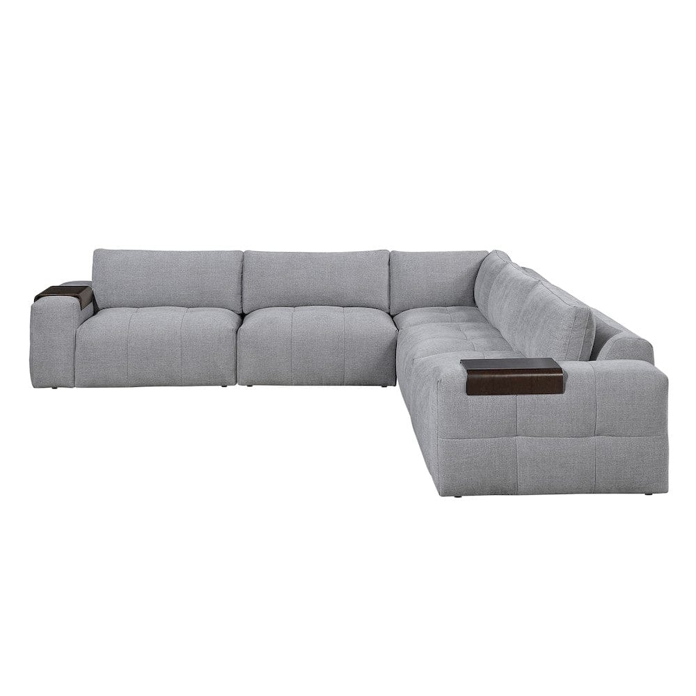 Homelegance  - Tidal 5-Piece Modular Sectional in Gray - 9155GYx51L1R  view 7