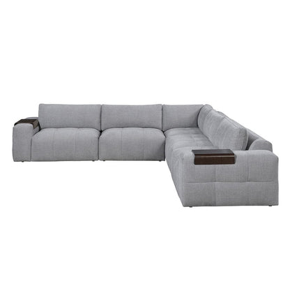 Homelegance  - Tidal 5-Piece Modular Sectional in Gray - 9155GYx51L1R  view 7