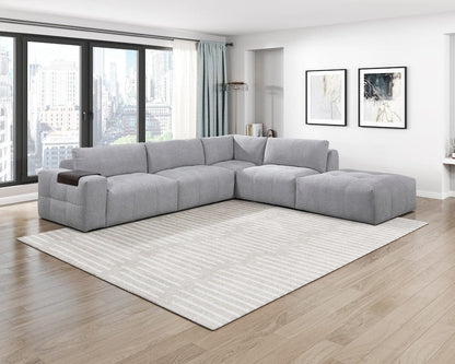 Homelegance  - Tidal Armless Chair in Gray - 9155GY-AC  view 11