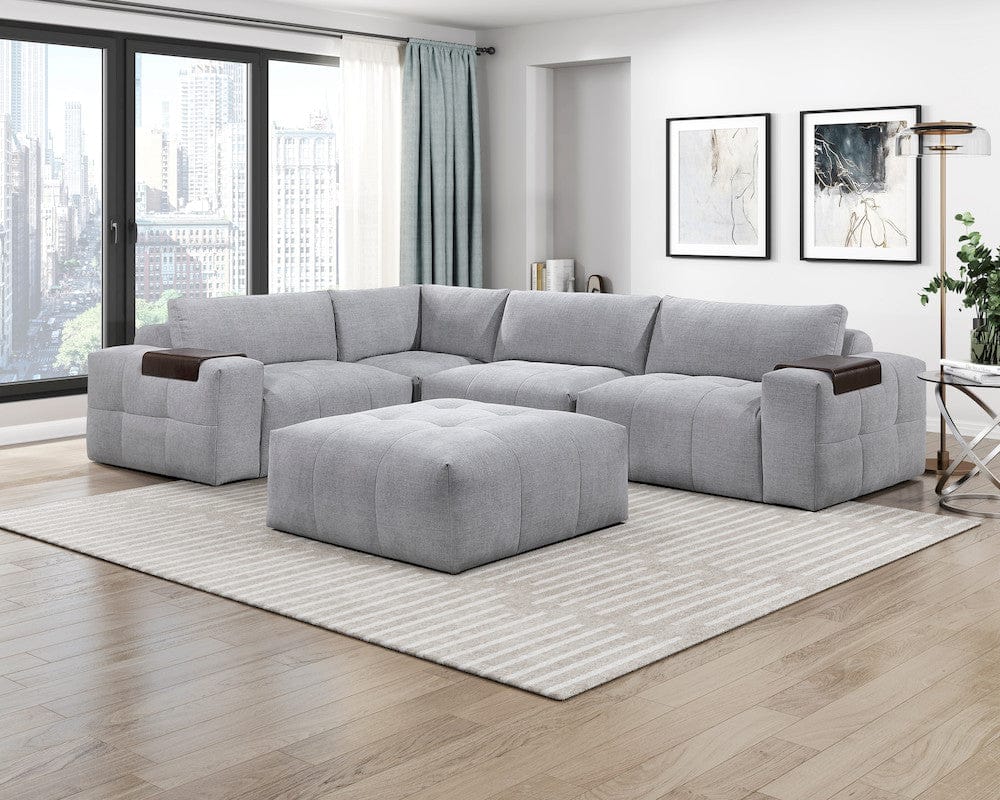 Homelegance  - Tidal Corner Seat in Gray - 9155GY-CR  view 3
