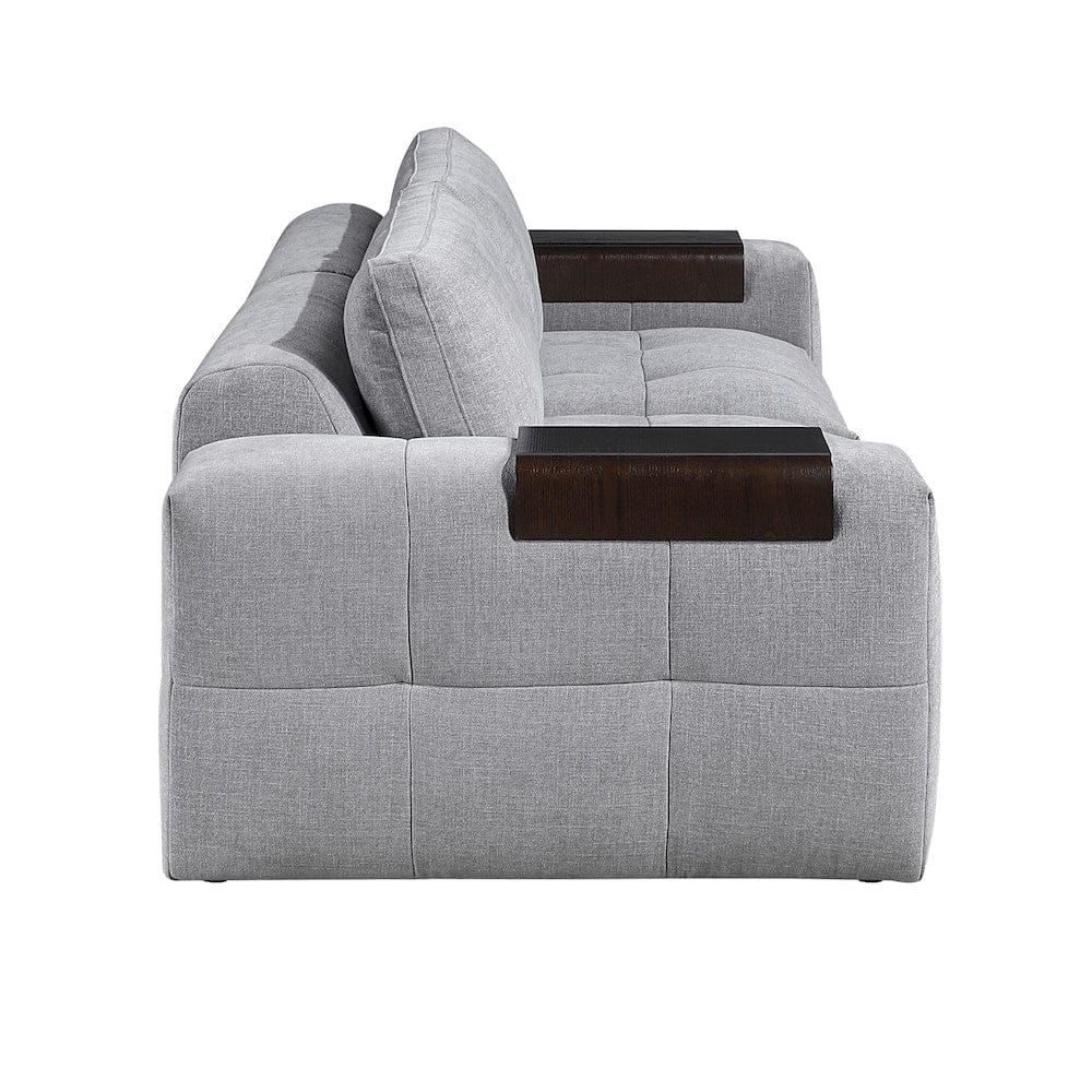 Homelegance  - Tidal Love Seat in Gray - 9155GY-2x  view 9