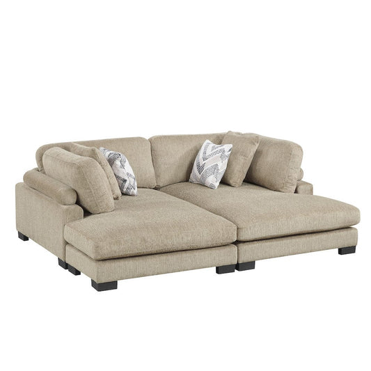 Homelegance  - Tinley 2-Piece Chaises in Brown - 9555BRWx2VC  view 1