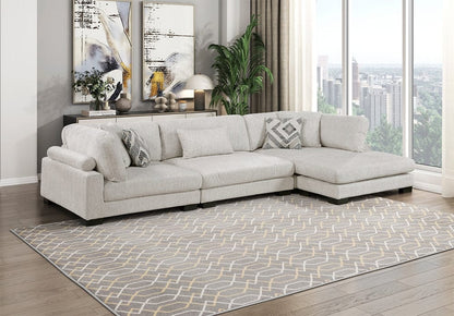 Homelegance  - Tinley 3-Piece Modular Sectional W/ Chaise in Beige - 9555BEGx3CRACVC  view 2
