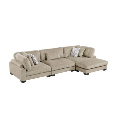 Homelegance  - Tinley 3-Piece Modular Sectional W/ Chaise in Brown - 9555BRWx3CRACVC  view 1